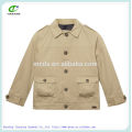 designer boy's beige button through jackets